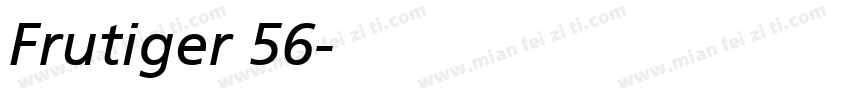 Frutiger 56字体转换